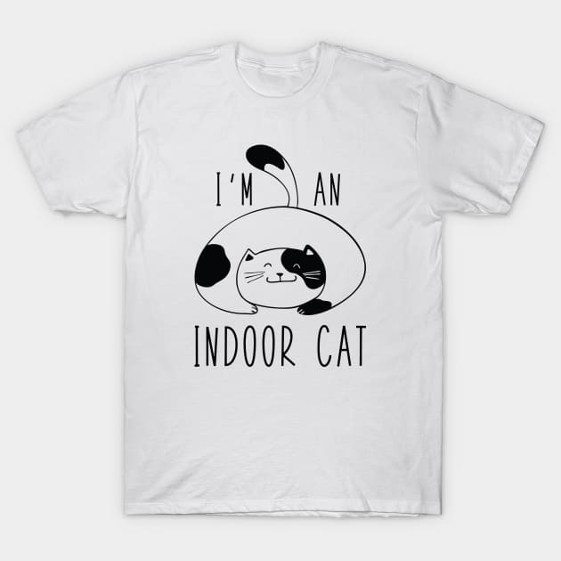 I'm An Indoor Cat T-Shirt by LuckyFoxDesigns